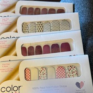 Retired Color Street Mixed Design Nail Strips Set